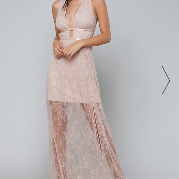 flowy lace maxi dress